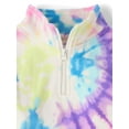 thumbnail image 2 of The Children's Place Girls Long Sleeve Half Zip Fleece Pullover, Sizes XS-XXL, 2 of 3