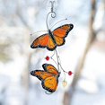 thumbnail image 2 of Stained Monarch Butterfly Glass Window Decor, Hanging Butterfly Decorations, Stained Glass Wall Art -NMAOV, 2 of 5