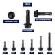 thumbnail image 4 of Tornillos ZAMBASE 410 de acero inoxidable #10X1 autorroscantes x100, 4 of 9