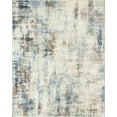 thumbnail image 3 of Chelsea Contemporary Abstract 7'11'' x 10'3'' Navy and Blue Polypropylene Indoor Area Rug, 8' x 10', 3 of 9