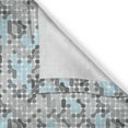 thumbnail image 6 of Ambesonne Geometric Valance & Curtain, Modern Circular Maze, 55"x45", Pale Blue Charcoal Grey, 6 of 6