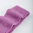 thumbnail image 5 of Luxalzxs Women's Pleated Solid Color Leg Warmers Medium Length Woolen Knitted Sock Sleeves, 5 of 5