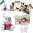 thumbnail image 6 of Easter Bunny Stuffed Animal for Girls, Peek-A Boo Toys for Toddlers, Children Song & Lullabies Easter Bunny Toy Repeats What You Say, Baby Toys Talking Singing with Floppy Ears, 6 of 8