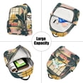 thumbnail image 5 of FORMRS Mini Backpack Purse for Women Quilted Travel Daypack Casual Shoulder Bag, Pink Sunset, 5 of 7