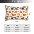 thumbnail image 2 of Kdxio Cotton Pillow Cases 16"x24" Pillowcases,Soft and Breathable Bedroom Pillow Cases-Thanksgiving Turkeys 1-No Pillow Core, 2 of 5