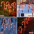 thumbnail image 4 of PULLIMORE Solar Candy Cane Stake Lights with 8 Modes – Warm White, Waterproof Christmas Outdoor Decoration(5PCS), 4 of 6