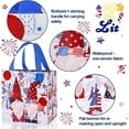 thumbnail image 3 of 12 Pack 4th of July Gift Bags with Handle, American Flag Blue White and Red Patriotic Woven Bags for Independence Day Party Favor Decorations Supplies, Reusable Treat Bags, 3 of 7