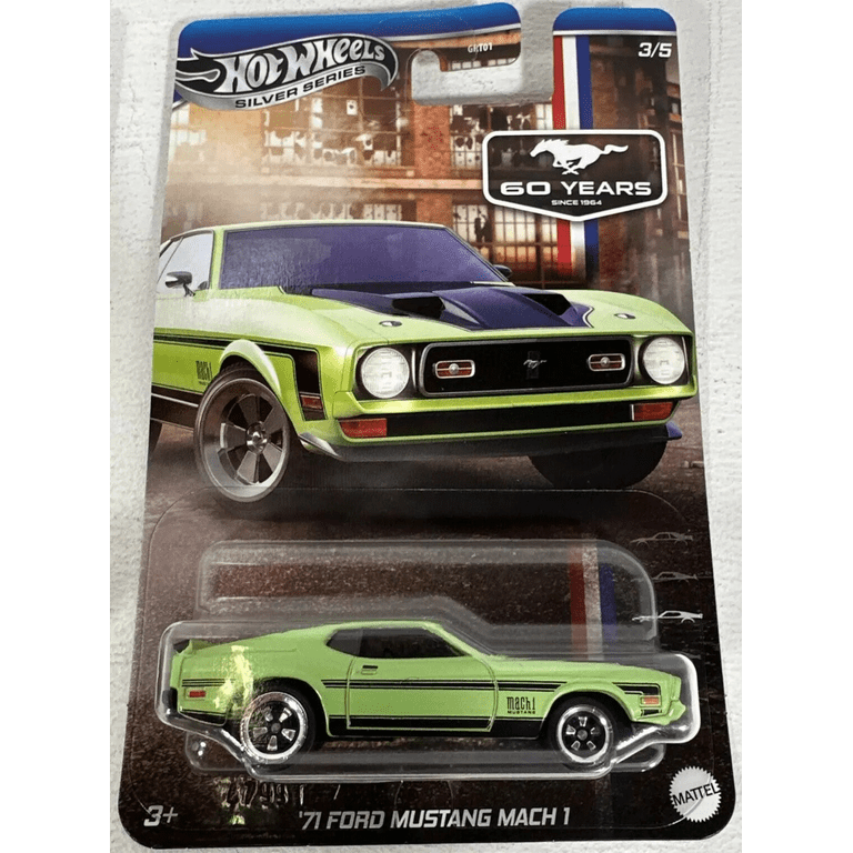 ホットウィール '71 フォード マスタング マッハ1/マック1 ホワイト Hot Wheels 60 YEARS Silver Series 3/5 '71 Ford Mustang Mach 1