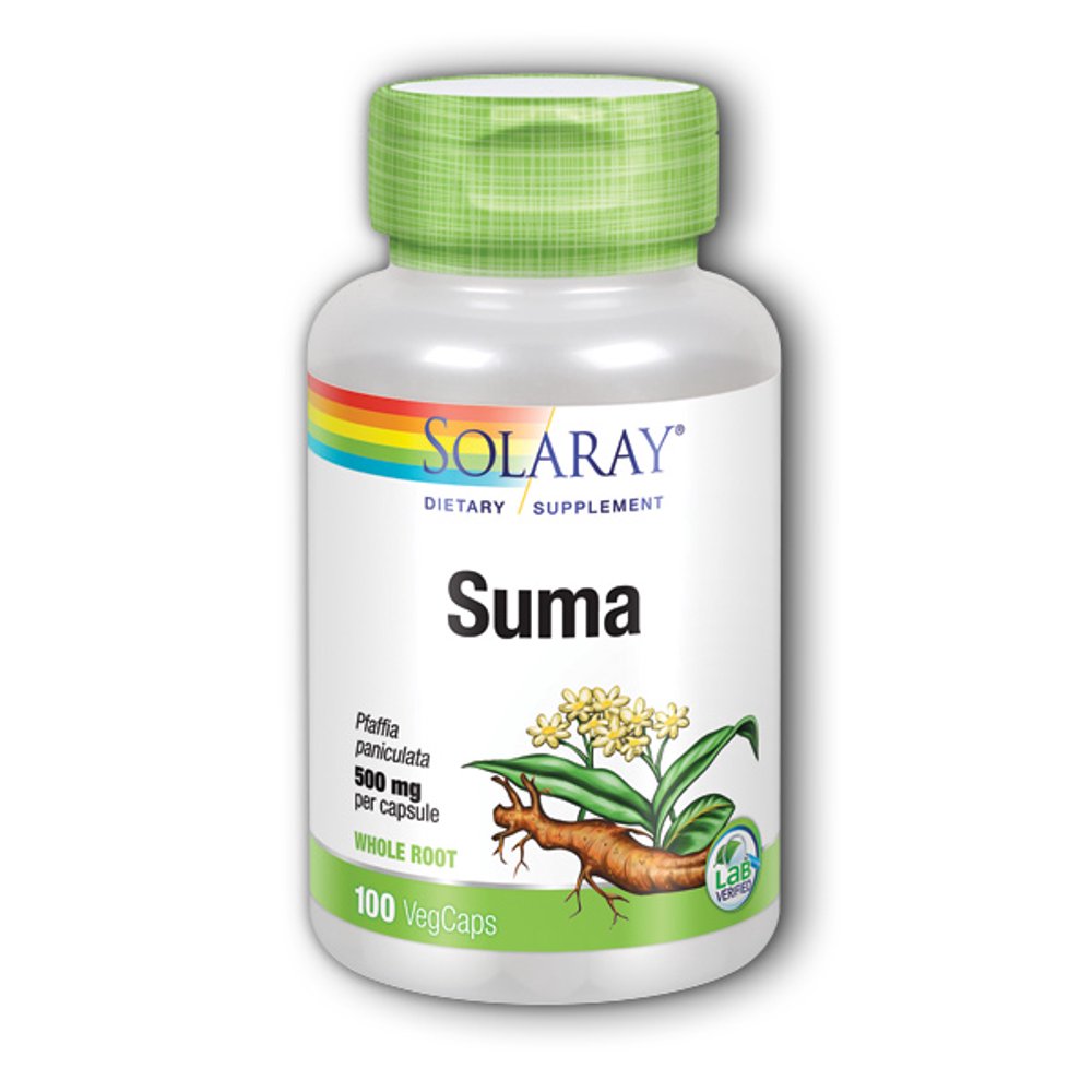 Solaray Suma Root 500mg Adaptogenic Herb for Healthy Stress & Immune