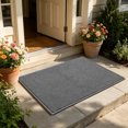 thumbnail image 3 of Cadancy Doormat Woven Texture Non Slip Backing Entryway Rug for Front Door Mudroom Patio Low Profile Absorbent Floor Mat Machine Washable Home Kitchen Accent Carpet Pad, 3 of 8