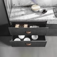 thumbnail image 4 of Goo-Ki 2.5"(64mm) Hole Centers Brushed Copper Kitchen Cabinet Pulls,Closet Classic Zinc Alloy Drawer Cabinet Drawer Pulls with Fan-Shaped,6 Pack, 4 of 6