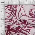 thumbnail image 2 of oneOone Cotton Poplin Maroon Fabric Abstracts Quilting Supplies Print Sewing Fabric By The Yard 42 Inch Wide, 2 of 6