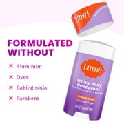 Lume Whole Body Women’s Deodorant - Smooth Solid Stick - Aluminum Free - Lavender Sage - 2.6oz