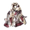 thumbnail image 1 of Minnieouse Manténgase a la moda en cualquier ocasión, bufanda de algodón para mujer de marca de lujo con estampado de señora Beach Head Accesorios de disfraces Púrpura, 1 of 6