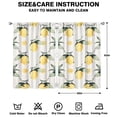 thumbnail image 2 of Nursery Curtains Boys Girls Kids Yellow Lemons Fruits Funny Print Pattern Window Drapes for Living Bedroom Playroom Room Decor Rod Pocket 42x63Inch 2 Panels, 2 of 2