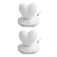 thumbnail image 2 of Billuyoard Luz de noche ajustable romántica Rosa flor forma de corazón lámpara de Control táctil Led decoración para el día regalos de la esposa Blanco 8004 toque 2piezas Billuyoard CBP153741, 2 of 6