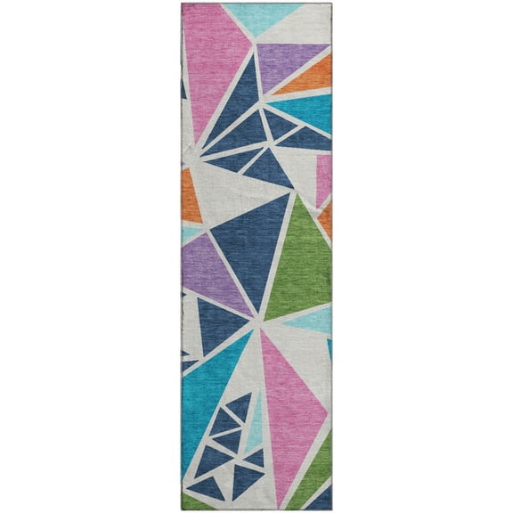 Dalyn Rugs Premium Machine Washable Mayfield AMF1039 White 2'3" x 7'6" Runner Rug