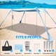 thumbnail image 2 of Carpa de playa con toldo BOTINDO, 3 x 3 m, protección solar UPF 50+, 2 of 6