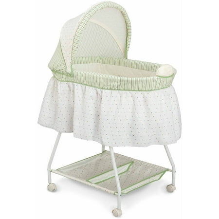Delta Children Ultimate Sweet Beginnings Bassinet, Scarborough White