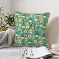 thumbnail image 6 of KLL Animals with Leaf Decorative Throw Pillow Covers Velvet Soft for Couch Sofa Bedroom Living Room Outdoor - 18"x18", 6 of 8