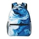 thumbnail image 1 of Disketp Blue White Fluid Art Mochila Estampada para Hombre y Mujer – Mochila Ligera Clásica con Múltiples Bolsillos para Universidad, Trabajo y Viajes-One Size, 1 of 5