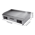 thumbnail image 4 of 3000W 29" Commercial Electric Countertop Griddle Flat Top Grill Hot Plate BBQ US, 4 of 13