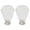 Crystal with Brushed Steel Base, variant on Urbanest Crystal Anne Lamp Finial – 2 Inch Tall, Black Base– Decorative Lamp Shade Finial for Table & Floor Lamps- 2 Pieces