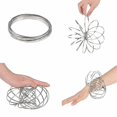 thumbnail image 2 of Juguete mágico 3D Brazo Slinky Toroflux TANGJMXG Pulsera dinámica Plata, 2 of 5