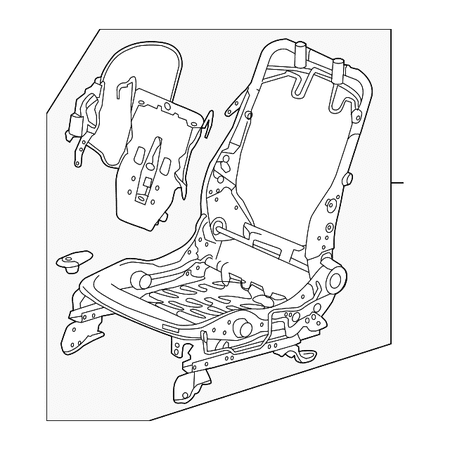 Genuine OE Honda Seat Frame - 81526-T2F-A32