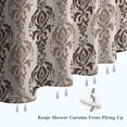 thumbnail image 6 of Boho Brown Damask Ethnic Pattern Shower Curtain 72"x72" ,Bathroom Decorative Shower Curtains Set with 12 Hooks,Modern Waterproof Washable Shower Curtain, 6 of 6