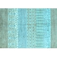 thumbnail image 1 of Ahgly Company Indoor Rectangle Oriental Light Blue Modern Area Rugs, 8' x 12', 1 of 4