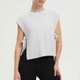 thumbnail image 2 of Fewfanhot Women's Side Tie Sleeveless Tank Top, Round Neck Casual Summer Blouse, Loose Fit Open Side Cami, S-3XL, 2 of 8