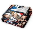 thumbnail image 3 of Kevin Rock Rapper Gates Blanket Soft Cozy Lightweight Warm Throw Blanket Bedroom Sofa Decorations All Seasons Blankets 40"X30", 3 of 6