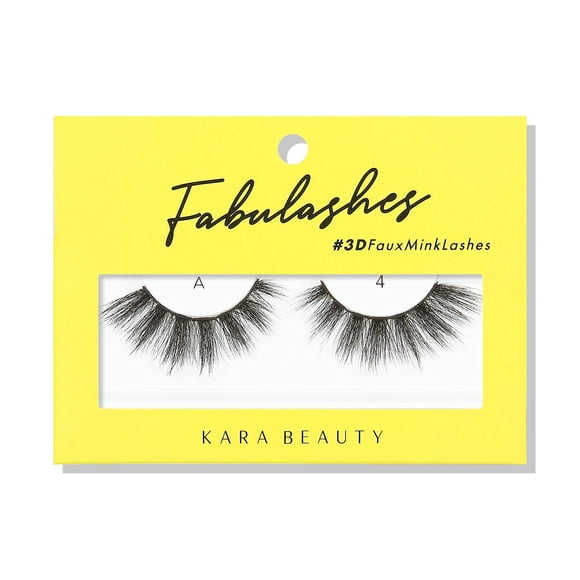 Pestañas postizas Kara Beauty FABULASHES 3D de visón sintético estilo A4