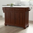 thumbnail image 2 of Crosley Alexandria White Granite Top Kitchen Island in Mahogany, 2 of 10