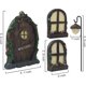 thumbnail image 5 of Puertas de hadas para decoraciones de árboles de Navidad - Accesorios de jardín de hadas en miniatura Kits de decoración al aire libre Tocón de árbol Juego de puertas enanas decora, 5 of 5