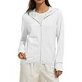 thumbnail image 1 of Baberdicy White Women's Ice And Sun Protective Jacket Light And Breathable Cycling Jacket, Xl, 1 of 5