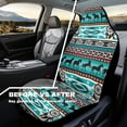 thumbnail image 3 of Yuyamidu Southwest Aztec Horse Car Seat Cover for Front Seat Green High Back Saddle Blankets Auto Seat Covers Auto Seat Accessories for SUV Truck Sedan Van, 3 of 7