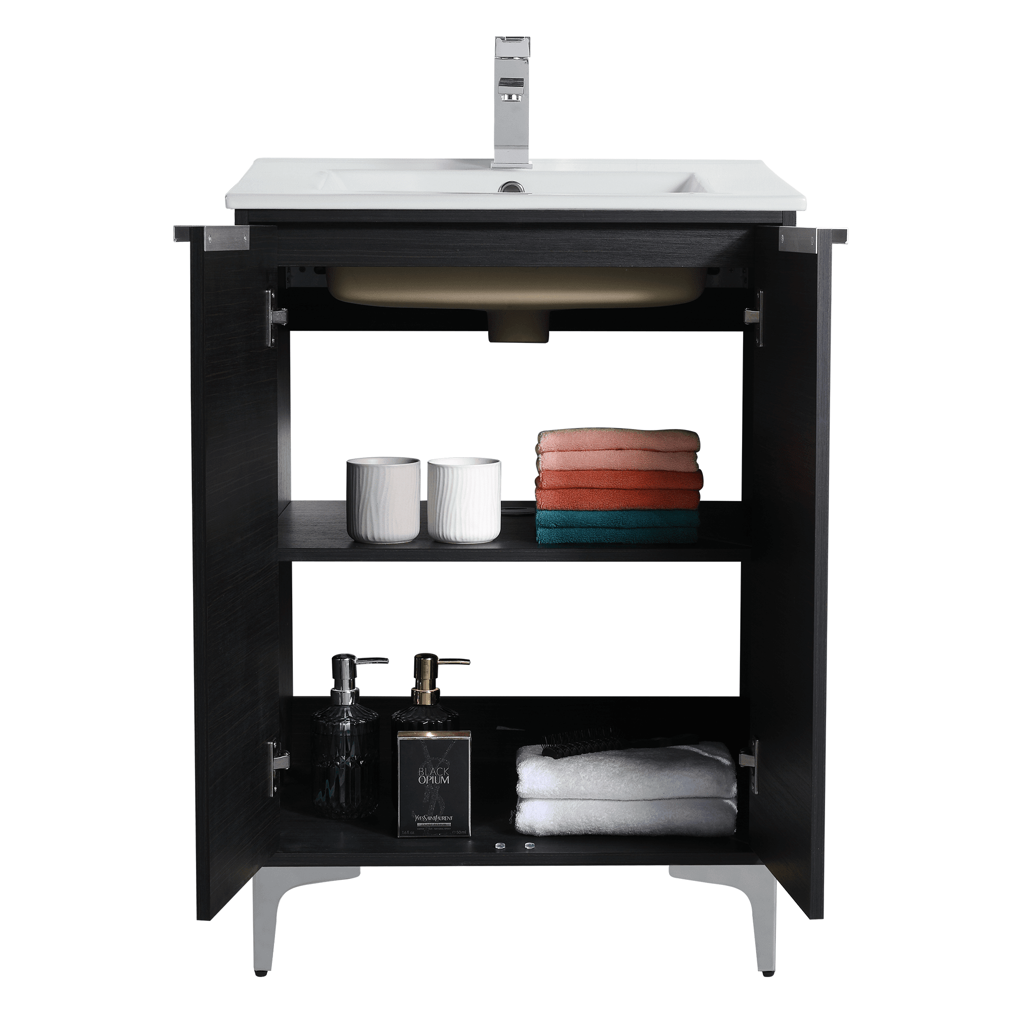 Fine Fixtures Wilmington 24 Inch Bathroom Vanity With Sink - Fully Assembled Bathroom Sink Cabinet, Bathroom Vanities, Wood Bathroom Vanity, Small Bathroom Sink Cabinet, 24 Bathroom Vanity With Sink