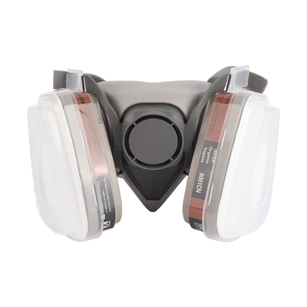 Cubierta facial reutilizable de media cara Cubierta de media cara con filtros para gafas de seguridad Filtros adicionales para pintura Química
