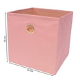 thumbnail image 3 of Cubo Organizador Mainstays de Polipropileno Diseño Liso Rubor Perla 26.7 x 26.7 x 27.3 cm, 3 of 4