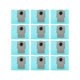thumbnail image 1 of 12 piezas para T8 Plus G10s Pure/pro G20 Q5, bolsa para polvo de carbón activado, repuesto para aspiradora, azul, 1 of 5