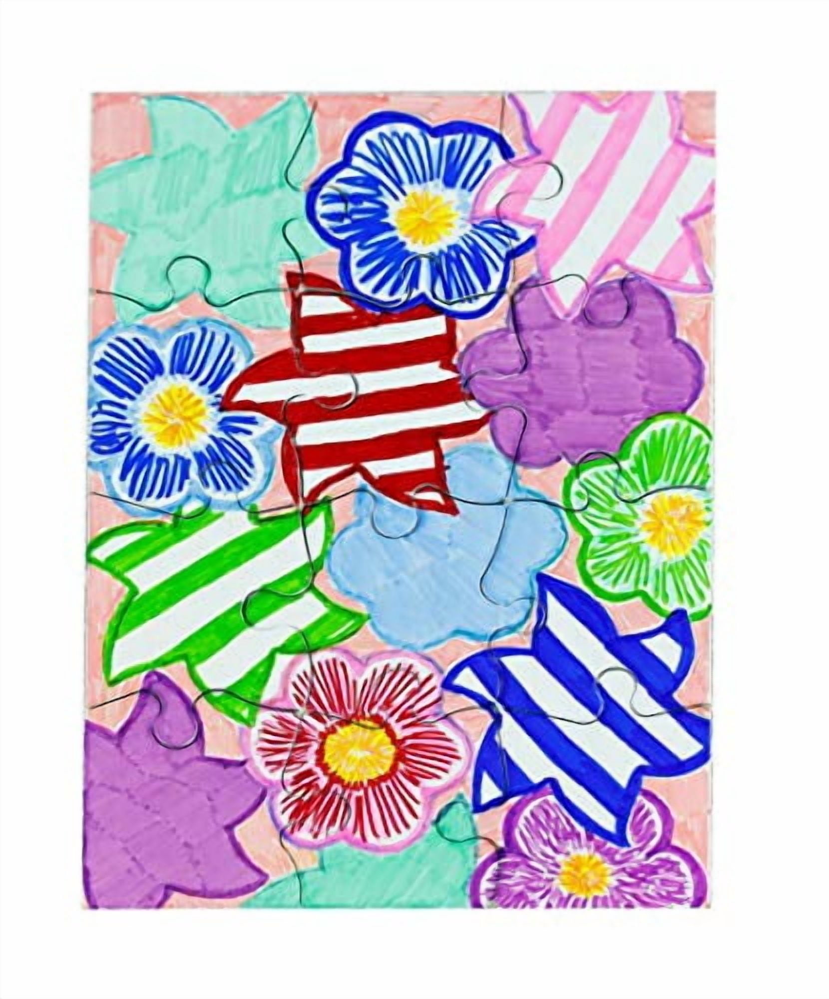 Hygloss Compoz-A-Puzzle, 5.5" x 8", 12-Pieces, 24/Pkg.