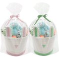 thumbnail image 1 of 2 Pack Large Woven Easter Baskets for Kids - Boy & Girl Options, Empty Basket with Gift Bags and Ribbons Cute Easter Decorations Bunny Ears Designs (Pink+Green), 1 of 7