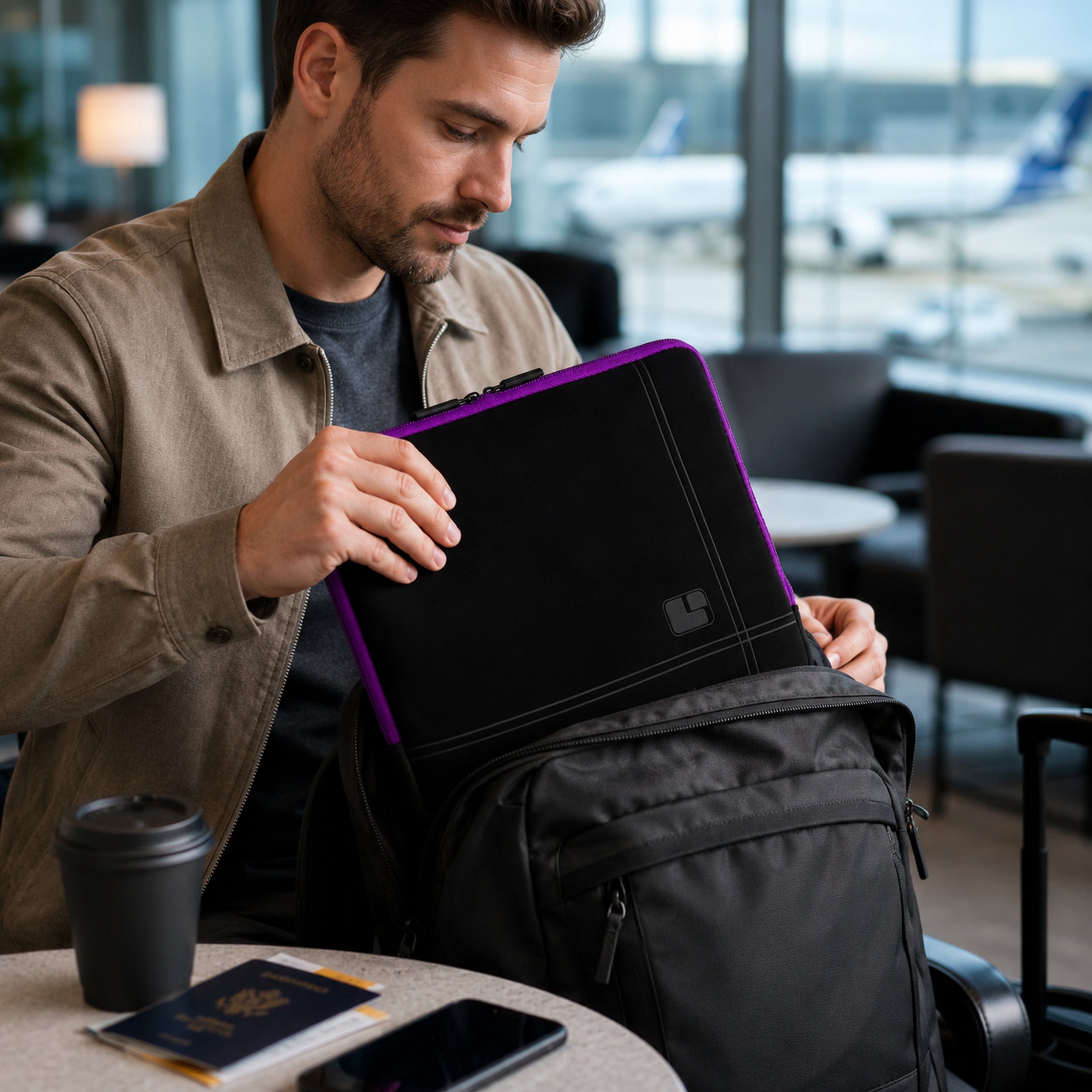 Protective Neoprene Laptop Sleeve for Devices Up to 13 Inches, Water-Resistant