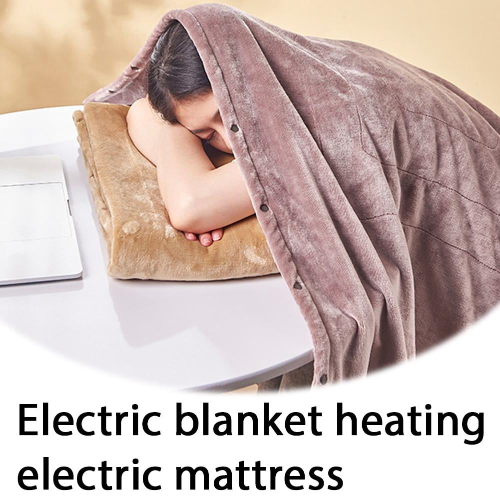 Cordless Heated Throw Blanket Made of Flannel for Couch, Bed, Desk, Travel, Camping and Outdoor Use