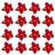 thumbnail image 2 of Bearachild 15/5 uds, polvo de brillo de flores artificiales de Navidad, adornos de árbol de Navidad DIY, flores falsas, decoraciones de Año Nuevo de Kits de decoración para fiestas Rojo 15PCS Bearachild HA008415-06, 2 of 6
