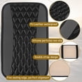 thumbnail image 4 of Wisewang Pu Leather Center Console Cover Comfortable And Wear-Resistant For Car Armrest Easy Installation Grey, 4 of 6