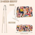 thumbnail image 4 of FORMRS Women Crossbody Purse with Chain Strap Vegan Leather Shoulder Handbag, Art Geometric, 4 of 7
