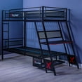 X Rocker Armada Gamer Setup Twin/Twin Bunk Bed with BuiltIn Gaming